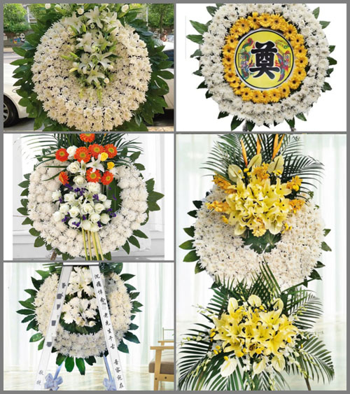 浙江省衢州龙游县詹家镇芝江村花圈速递